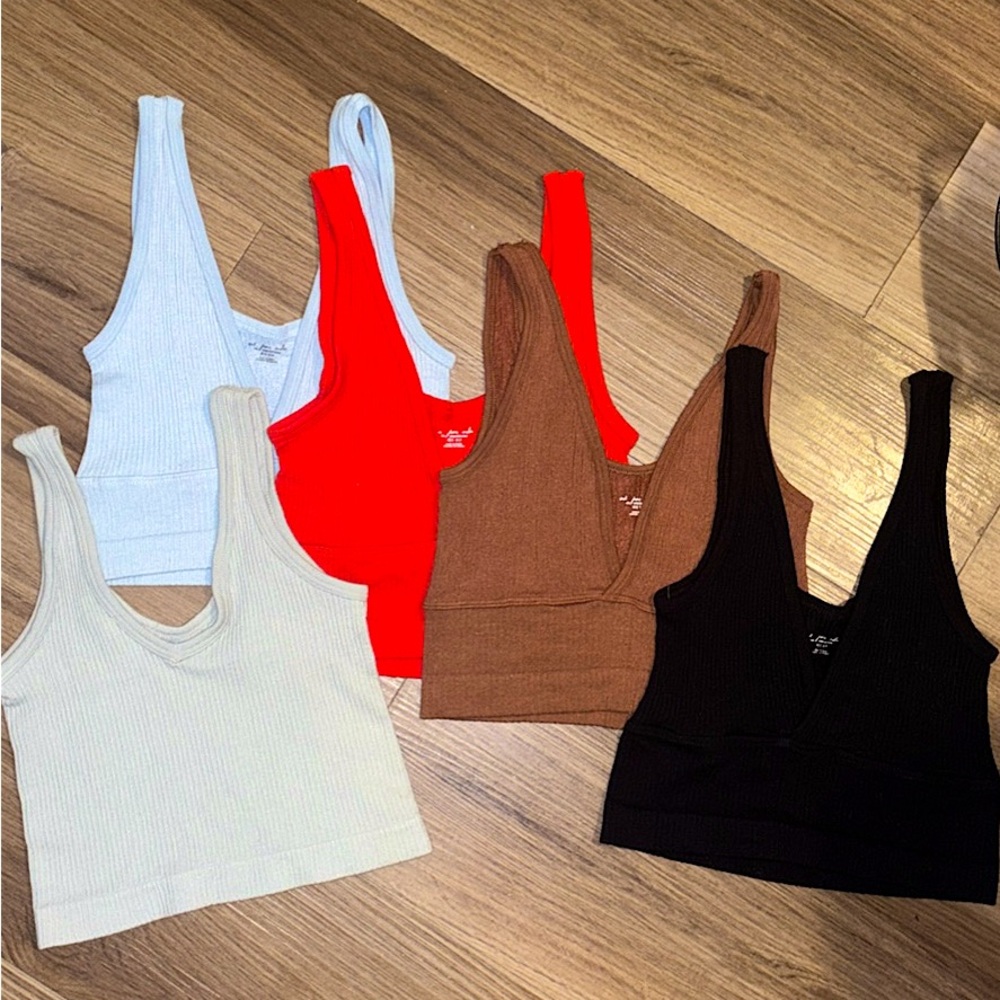 (5) UO | out from under ribbed tank tops